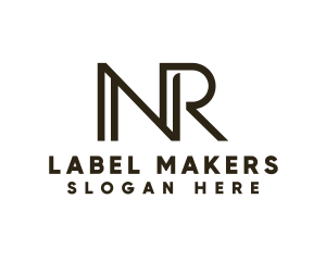 Label - Professional Business Letter NR Outline logo design