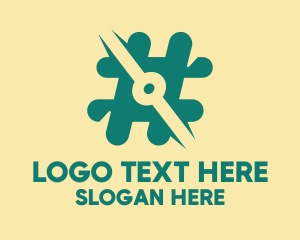 Social Media - Digital Hashtag Symbol logo design