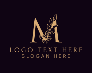 Event Styling - Styling Leaf Letter M logo design