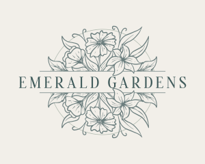 Fresh Floral Garden logo design