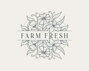 Fresh Floral Garden logo design