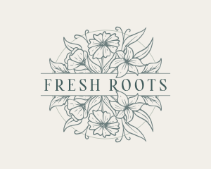 Fresh Floral Garden logo design