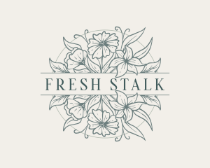 Fresh Floral Garden logo design