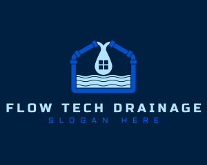 Drainage - House Pipe Sewage logo design