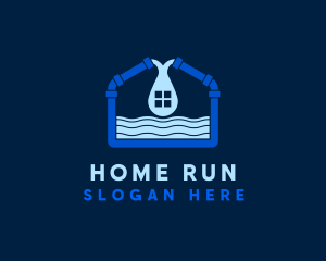 Home Pipe Sewage logo design