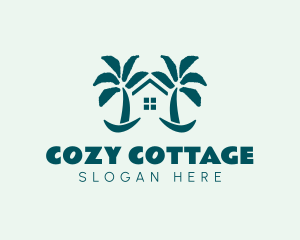 Cottage - Beach Tree House logo design