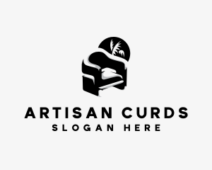 Modern Chair Furniture logo design