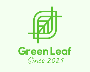 Green Leaf Herb logo design