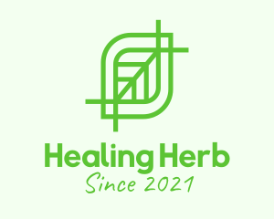 Green Leaf Herb logo design