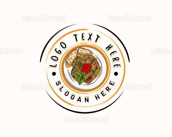 Italian Food Pasta Restaurant Logo