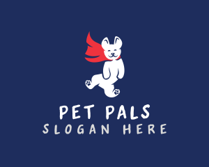 Superhero Pet Dog logo design