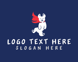 Superhero Pet Dog Logo