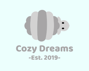 Gray Striped Sheep logo design