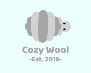 Gray Striped Sheep logo design