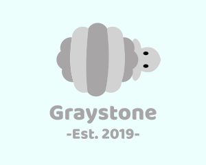 Gray - Gray Striped Sheep logo design