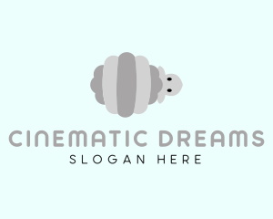 Gray Striped Sheep logo design