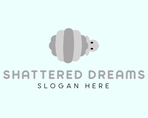 Gray Striped Sheep logo design