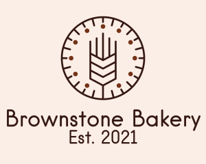 Brown - Brown Malt Clock logo design