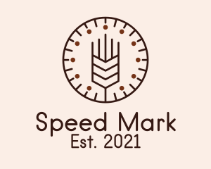 Brown Malt Clock  logo design