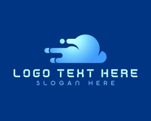 Digital Storage - Cloud Data Tech logo design