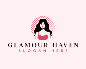 Sexy Pinup Woman logo design