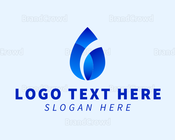 Gradient Water Droplet Logo