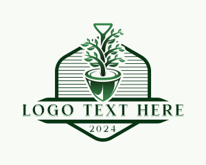 Nature - Horticulture Gardening Shovel logo design