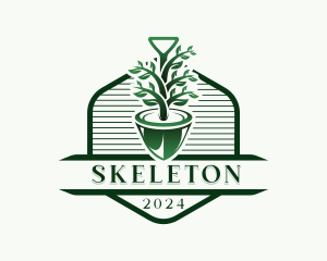 Shovel - Horticulture Gardening Shovel logo design