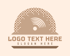 Logging - Circular Saw Blade logo design
