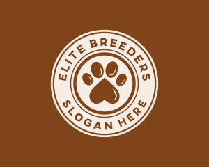 Pet Paw Print logo design