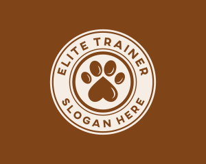 Pet Paw Print logo design