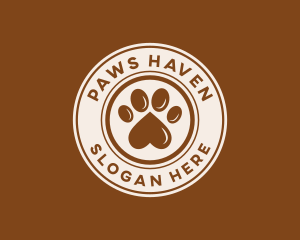 Pet Paw Print logo design