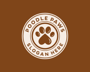 Pet Paw Print logo design