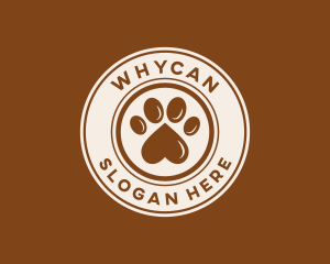 Adoption - Pet Paw Print logo design