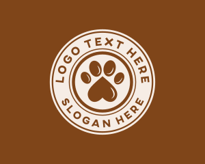 Animal - Pet Paw Print logo design