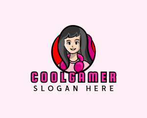 Girl - Female Gamer Stream logo design