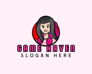 Gamer - Female Gamer Stream logo design
