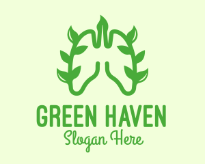 Green Lungs Vine logo design
