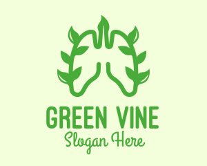 Vine - Green Lungs Vine logo design