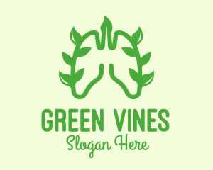 Vines - Green Lungs Vine logo design