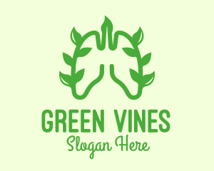 Green Lungs Vine logo design