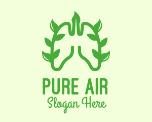 Oxygen - Green Lungs Vine logo design