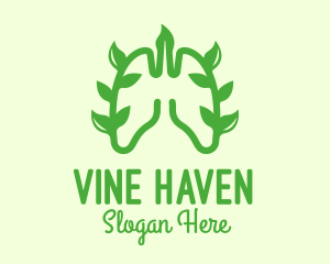 Green Lungs Vine logo design