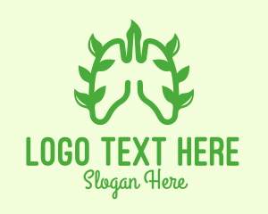Pulmonologist - Green Lungs Vine logo design