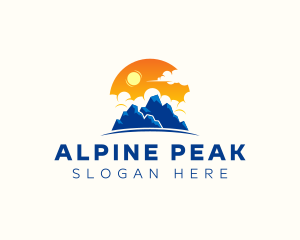 Alpine - Alpine Mountain Peak logo design