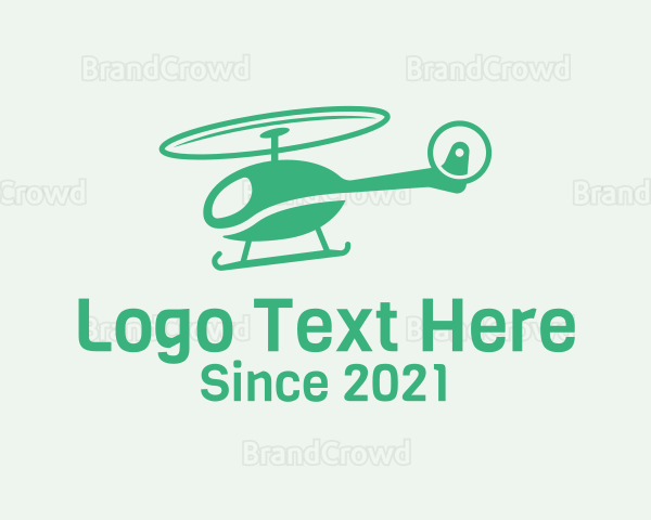 Green Helicopter Transport Logo