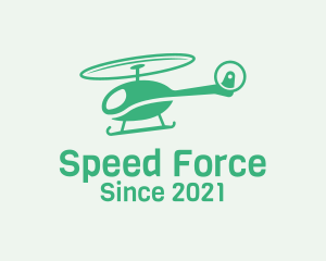 Green Helicopter Transport logo design