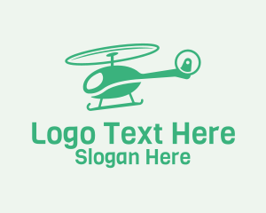 Green Helicopter Transport Logo