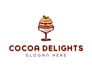 Parfait Mousse Dessert logo design