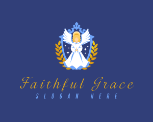 Religious - Religious Angel Shield logo design